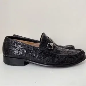 Gucci | Shoes | Gucci 953 Classic Black Alligator Skin  display picture 2